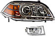 2-Piece Kit Passenger Side Halogen Headlight, Without bulb(s), OE Replacement, Includes (1) Fog Light and (1) Headlight