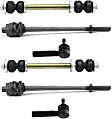 6-Piece Kit Front Suspension Kit, Includes (4) Tie Rod End and (2) Sway Bar Link