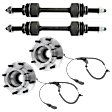 4-Piece Kit Front, Driver and Passenger Side Suspension Kit, Includes (2) Sway Bar Link and (2) Wheel Hub