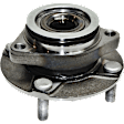 2-Wheel Set Front, Driver and Passenger Side Wheel Hub, 4 Lugs, With Bearing, Includes (2) Ball Joint and (2) Wheel Hub