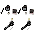 4-Piece Kit Front, Driver and Passenger Side Suspension Kit, Includes (2) Ball Joint and (2) Tie Rod End