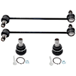 4-Piece Kit Front Suspension Kit, Includes (2) Ball Joint and (2) Sway Bar Link