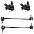 4-Piece Kit Front Suspension Kit, Includes (2) Ball Joint and (2) Sway Bar Link