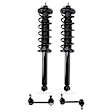 2004 Acura TL - 4-Piece Kit Rear, Driver and Passenger Side Fully Loaded Strut,  Includes (2) Loaded Strut and (2) Sway Bar Link