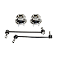 2-Wheel Set Front and Rear Wheel Hub, 5 Lugs, With Bearing, Includes (2) Sway Bar Link and (2) Wheel Hub