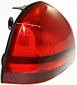 2011 Mercury Grand Marquis - 3-Piece Kit Rear Primed Bumper Cover, Sedan, Includes (1) Bumper Cover and (2) Tail Light