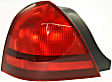 2011 Mercury Grand Marquis - 3-Piece Kit Rear Primed Bumper Cover, Sedan, Includes (1) Bumper Cover and (2) Tail Light