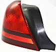 2011 Mercury Grand Marquis - 3-Piece Kit Rear Primed Bumper Cover, Sedan, Includes (1) Bumper Cover and (2) Tail Light