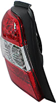 2007 Toyota Highlander - 3-Piece Kit Driver and Passenger Side Halogen Tail Light, Without bulb(s), OE Replacement,  Includes (1) Bumper Cover and (2) Tail Light