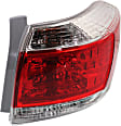 2013 Toyota Highlander Base - 4-Piece Kit Rear, Upper Upper - Primed, Lower - Textured Bumper Cover,  Includes (1) Bumper Cover, (2) Tail Light, and (1) Valance