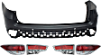 5-Piece Kit Driver and Passenger Side, Inner and Outer Halogen Tail Light, With bulb(s), Includes (1) Bumper Cover and (4) Tail Light