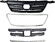 2006 Honda CR-V - 4-Piece Kit Grille, Primed, Japan Built Vehicle,  Includes (2) Grille and (2) Grille Trim