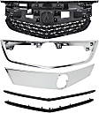 5-Piece Kit, Grille and Grille Cover Paintable, Includes (1) Grille, (1) Grille Cover, and (3) Grille Trim