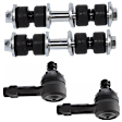 4-Piece Kit Front, Driver and Passenger Side Suspension Kit, Includes (2) Sway Bar Link and (2) Tie Rod End