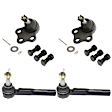 4-Piece Kit Front, Driver and Passenger Side Suspension Kit, Includes (2) Ball Joint and (2) Tie Rod End