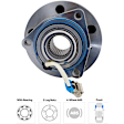 2003 Chevrolet Venture - 4-Piece Kit Front and Rear Suspension Kit, AWD, Steel Wire Clip - Bearing Flange Mounting Holes Threaded,  Includes (2) Shock Absorber and Strut Assembly and (2) Wheel Hub