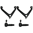 4-Piece Kit Front, Driver and Passenger Side Suspension Kit, Includes (2) Control Arm and (2) Tie Rod End