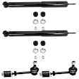 4-Piece Kit Rear Suspension Kit, Includes (2) Sway Bar Link and (2) Shock Absorber and Strut Assembly
