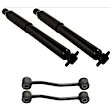 4-Piece Kit Front, Driver and Passenger Side Suspension Kit, Includes (2) Shock Absorber and Strut Assembly and (2) Sway Bar Link