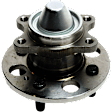 2-Wheel Set Rear Wheel Hub, 4 Lugs, With Bearing, FWD, 1.6L, 4Cyl, Includes (2) Wheel Hub and (2) Wheel Bearing
