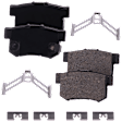 2-Wheel Set Rear Brake Kit With Calipers, 281.94 mm, Includes (2) Caliper, (2) Disc, and (1) Pad Set