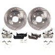 2-Wheel Set Rear Brake Kit With Calipers, 230.6 mm RWD, Includes (2) Brake Caliper, (2) Brake Disc and (1) Brake Pad Set
