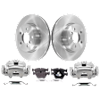 2-Wheel Set Front Brake Kit With Calipers, 325.12 mm AWD, Includes (2) Brake Caliper, (2) Brake Disc and (1) Brake Pad Set