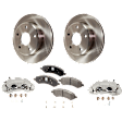 2-Wheel Set Front Brake Kit With Calipers, 311.91 mm, Includes (2) Brake Caliper, (2) Brake Disc and (1) Brake Pad Set