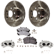 2-Wheel Set Front Brake Kit With Calipers, 286.1 mm, Includes (2) Brake Caliper, (2) Brake Disc and (1) Brake Pad Set