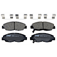 KIT-062224-10 2-Wheel Set Front Brake Disc and Pad Kit, Plain Surface 4 Lugs 260 mm Ceramic, Includes (1) Brake Pad Set and (2) Brake Disc