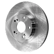 2010 Honda Civic - 2-Wheel Set Front Brake Disc and Pad Kit, Plain Surface, 5 Lugs, 299.97 mm, Ceramic, 2.0L 4Cyl, Includes (2) Disc and (1) Pad Set
