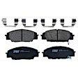 2010 Honda Civic - 2-Wheel Set Front Brake Disc and Pad Kit, Plain Surface, 5 Lugs, 299.97 mm, Ceramic, 2.0L 4Cyl, Includes (2) Disc and (1) Pad Set