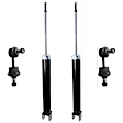 4-Piece Kit Rear Suspension Kit, Includes (2) Shock Absorber and Strut Assembly and (2) Sway Bar Link