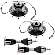 4-Piece Kit Front, Driver and Passenger Side Suspension Kit, Includes (2) Axle Assembly and (2) Wheel Hub