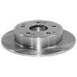 KIT-062224-89 2-Wheel Set Rear Brake Disc and Pad Kit, Plain Surface 5 Lugs 259.59 mm Ceramic, Includes (2) Brake Disc and (1) Brake Pad Set