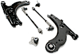 6-Piece Kit Front, Driver and Passenger Side, Lower Control Arm Kit, Includes (2) Brake Disc, (1) Brake Pad Set, (1) Control Arm and (2) Axle Assembly