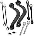2004 BMW X5 - 7-Piece Kit Front, Driver and Passenger Side, Upper and Lower Control Arm Kit,  Includes (2) Axle Assembly, (2) Brake Disc, (1) Brake Pad Set, and (2) Control Arm