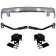 5-Piece Kit Front, Driver and Passenger Side Bumper Bracket, (1) Bumper and (4) Bumper Bracket