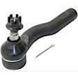 6-Piece Kit Front, Driver and Passenger Side, Lower, Frontward and Rearward Control Arm, includes (4) Control Arm and (2) Tie Rod End