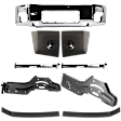 2006 Nissan Titan - 9-Piece Kit Front Bumper, Chrome, Includes (1) Bumper, (4) Bumper Bracket, (2) Bumper End, and (2) Bumper Trim