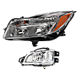 2-Piece Kit Driver Side Halogen Headlight, With bulb(s), Sedan, OE Replacement, Includes (1) Fog Light and (1) Headlight