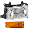 2-Piece Kit Driver Side Halogen Headlight, With bulb(s), Mounts on Bumper, OE Replacement, Includes (1) Headlight and (1) Turn Signal Light