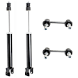 4-Piece Kit Rear Suspension Kit, Includes (2) Sway Bar Link and (2) Shock Absorber and Strut Assembly