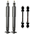 4-Piece Kit Front Suspension Kit, Includes (2) Shock Absorber and Strut Assembly and (2) Sway Bar Link