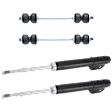4-Piece Kit Front Suspension Kit, Includes (2) Shock Absorber and Strut Assembly and (2) Sway Bar Link
