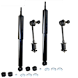 4-Piece Kit Rear Suspension Kit, Includes (2) Shock Absorber and (2) Sway Bar Link