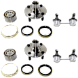 4-Piece Kit Front Suspension Kit, Includes (2) Sway Bar Link and (2) Wheel Hub