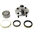 4-Piece Kit Front Suspension Kit, Includes (2) Sway Bar Link and (2) Wheel Hub