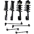 8-Piece Kit Front and Rear, Driver and Passenger Side Suspension Kit, Includes (4) Loaded Strut and (4) Sway Bar Link