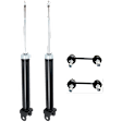 4-Piece Kit Rear Suspension Kit, Includes (2) Shock Absorber and (2) Sway Bar Link